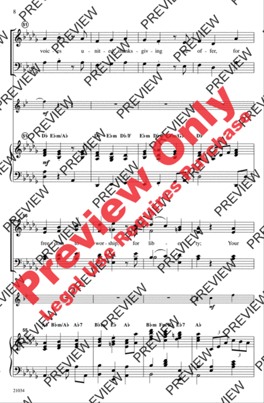 The Gospel of Thanks The Gospel of Thanks 4-Part scores gallery preview page 7