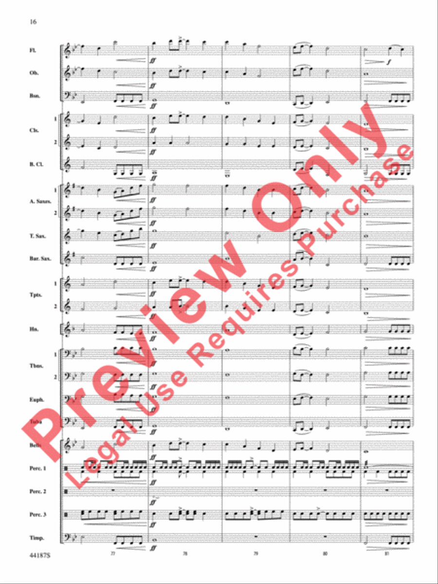 Zeeland Zeeland Concert Band scores gallery preview page 17