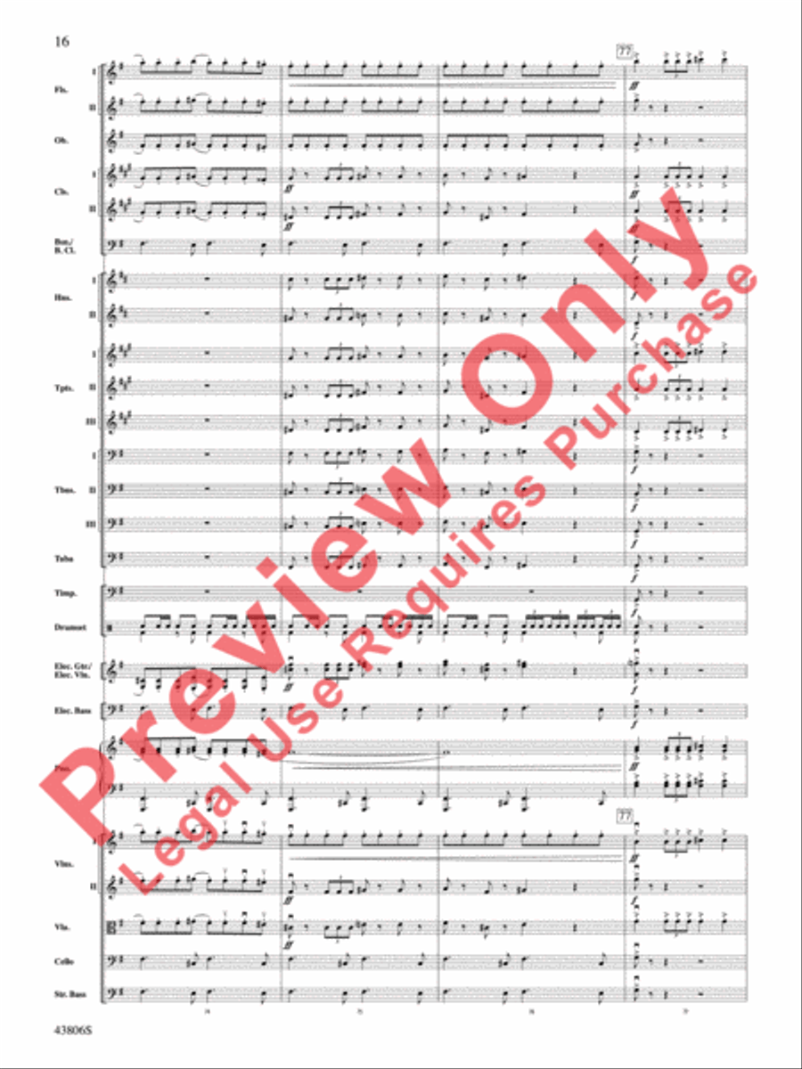 A Mad Russian's Christmas Full Orchestra scores gallery preview page 17