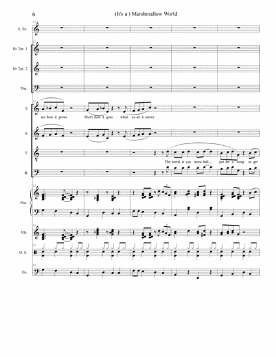 A Marshmallow World A Marshmallow World 4-Part scores gallery preview page 6