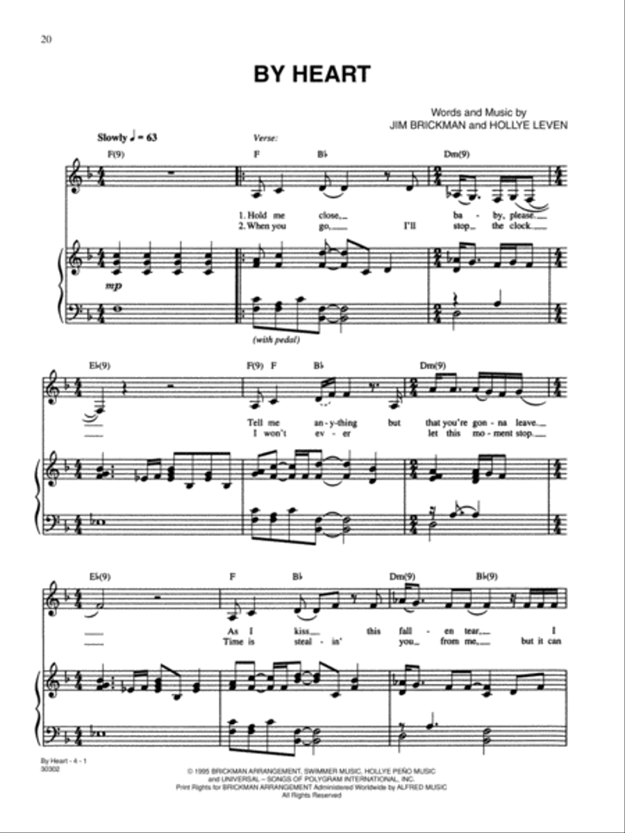 The Essential Jim Brickman Piano, Vocal, Guitar scores gallery preview page 21