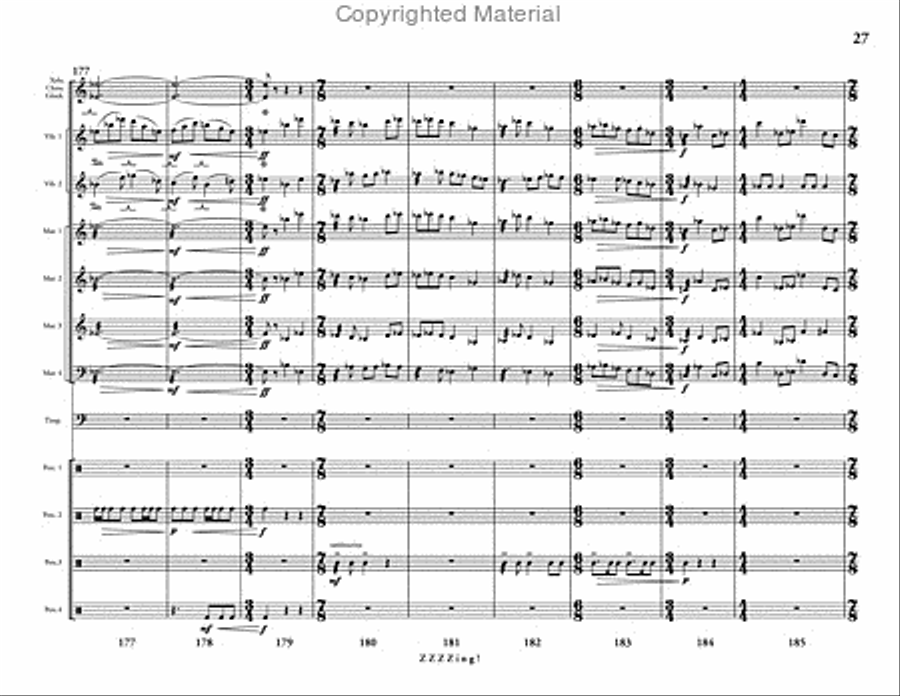 ZZZZing! Percussion Ensemble scores gallery preview page 28