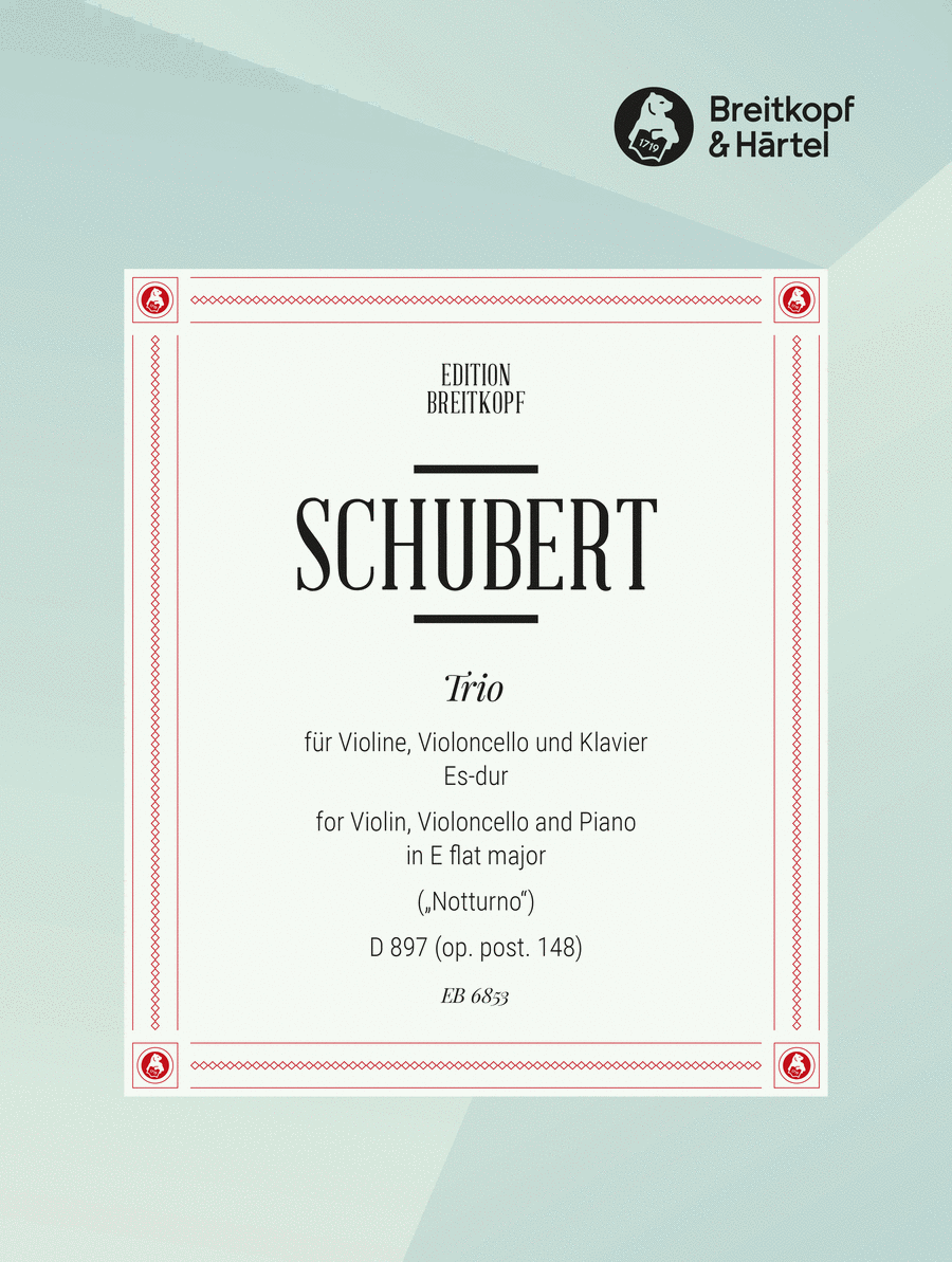 Notturno in E flat major D 897 [Op. posth. 148] Piano scores gallery preview page 1