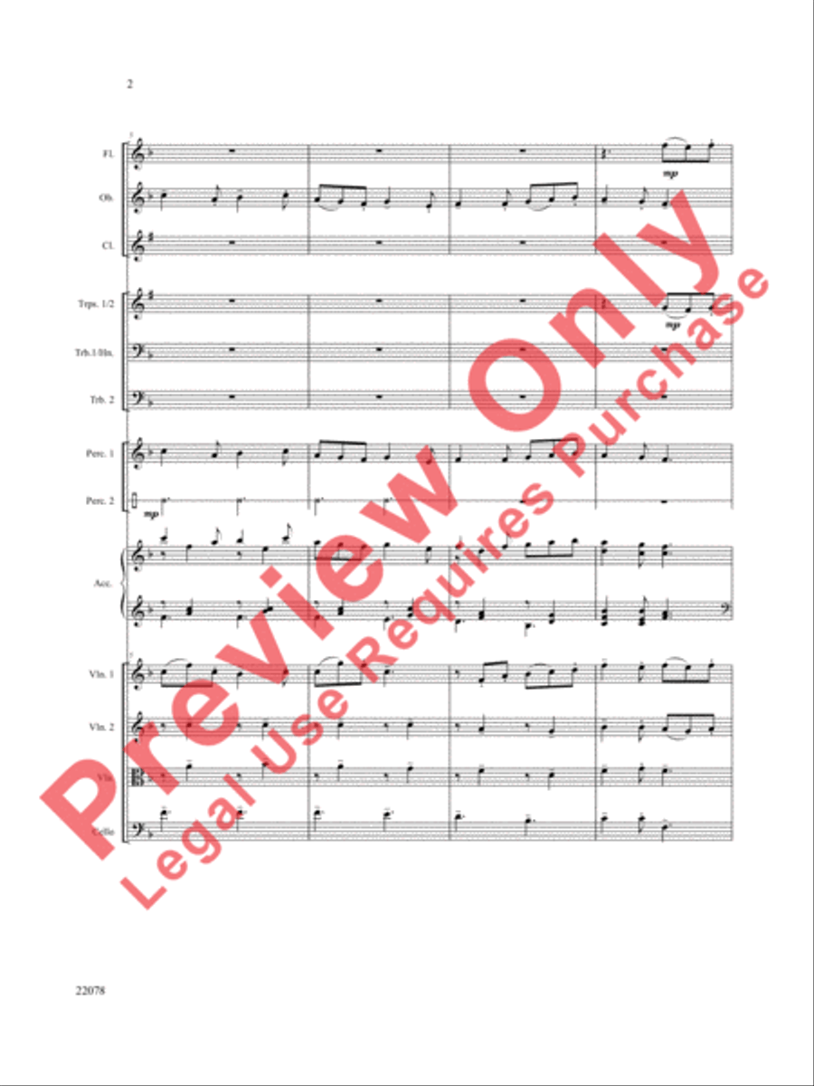A Christmas Carol (Instrumental Parts) Choir scores gallery preview page 3
