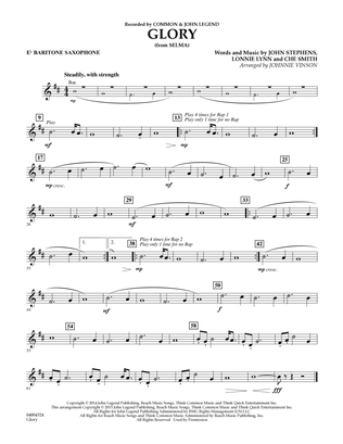 Glory (from Selma) - Eb Baritone Saxophone