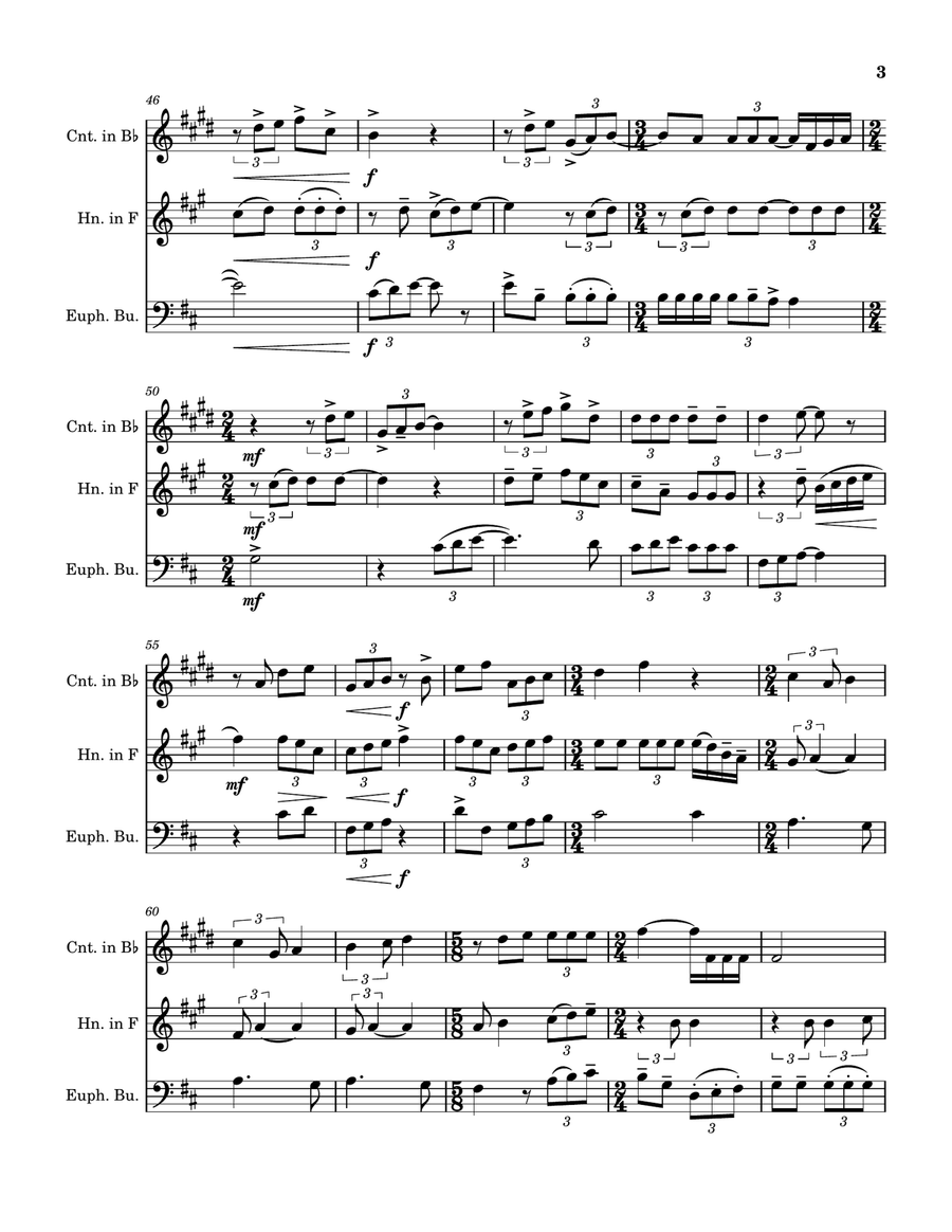 Moonlight on the North Country Brass Ensemble scores gallery preview page 5
