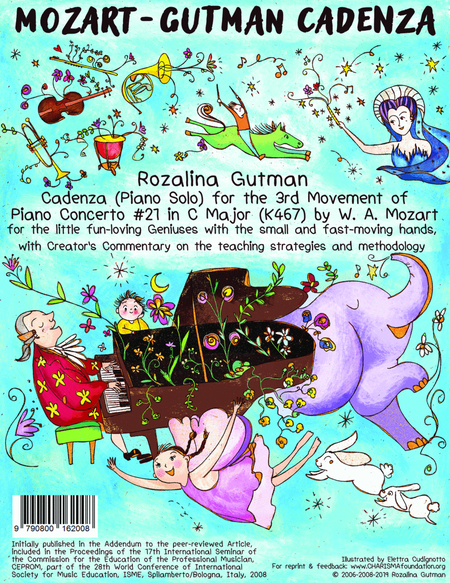 Cadenza for 3rd Mvmt of Piano Concerto in C Major #21 by W.A.Mozart, by Rozalina Gutman, for little