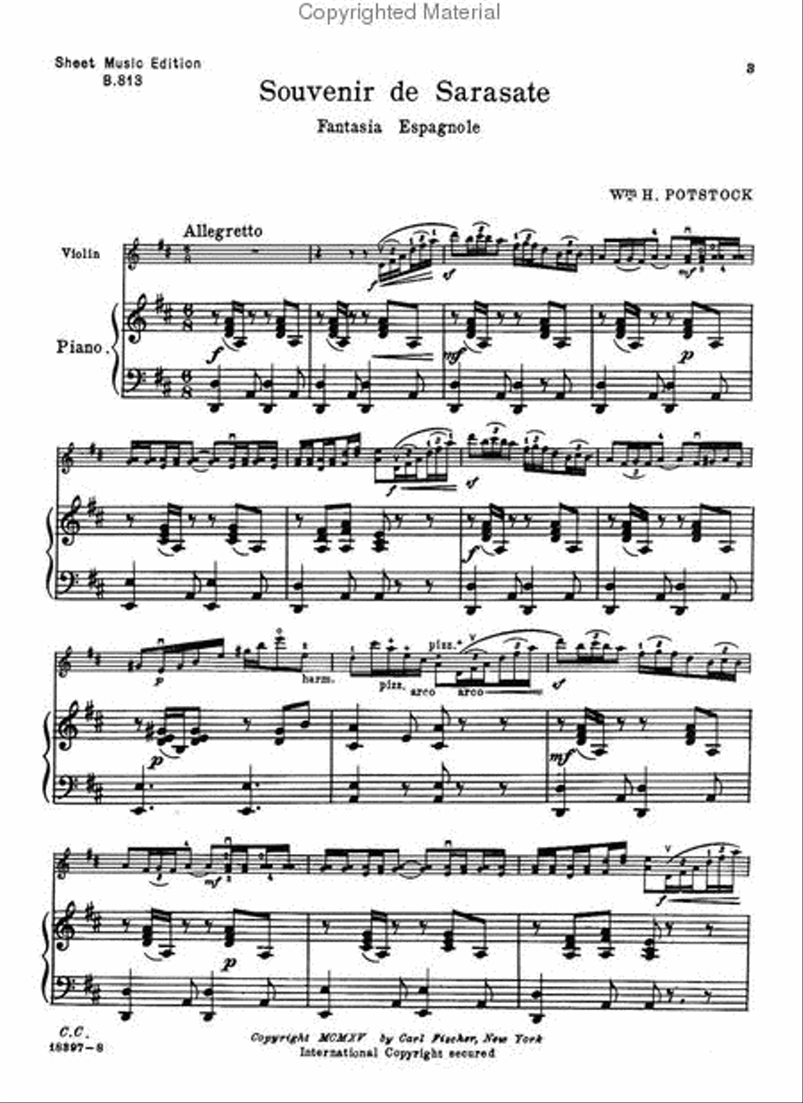 Souvenir De Sarasate Violin Solo scores gallery preview page 2