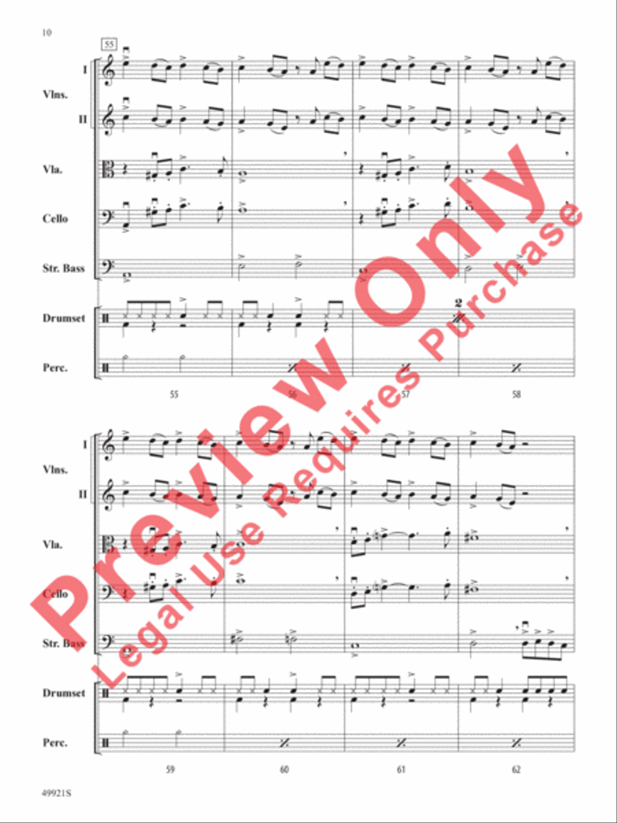 Black Adam String Orchestra scores gallery preview page 11
