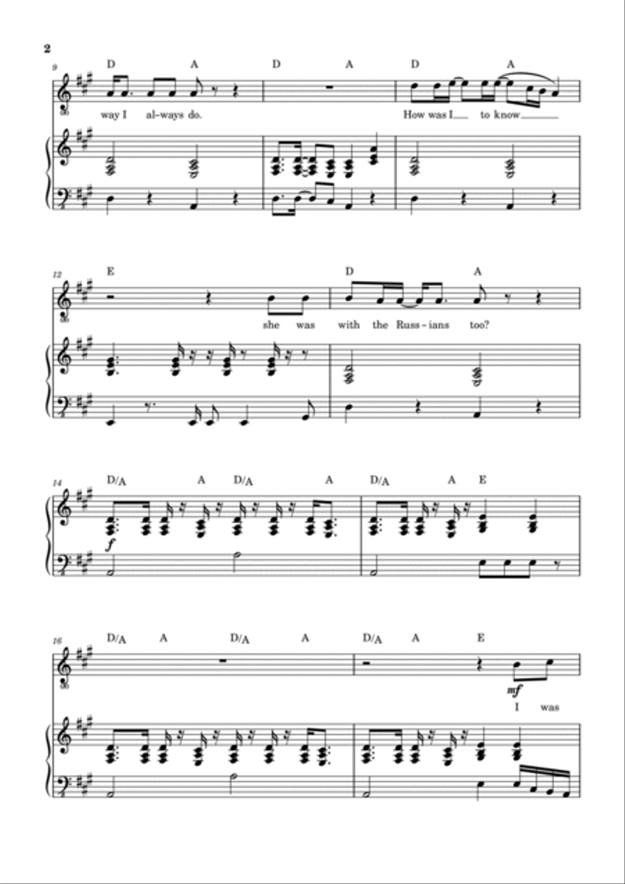 Lawyers, Guns And Money Lawyers, Guns And Money Piano, Vocal, Guitar scores gallery preview page 3