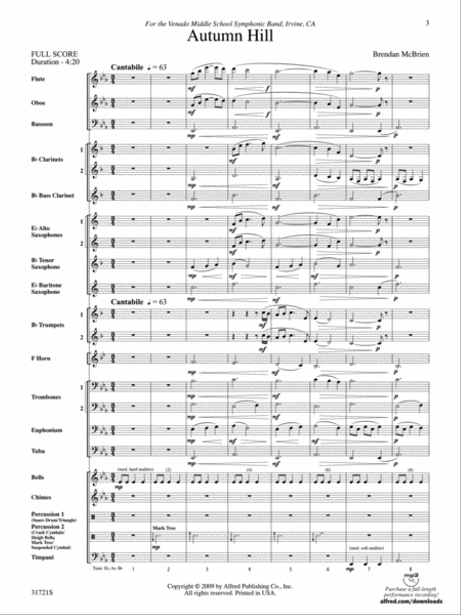 Autumn Hill Autumn Hill Concert Band scores gallery preview page 2