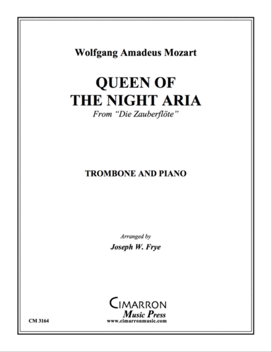 Queen of the Nigh Aria Piano Accompaniment scores gallery preview page 1