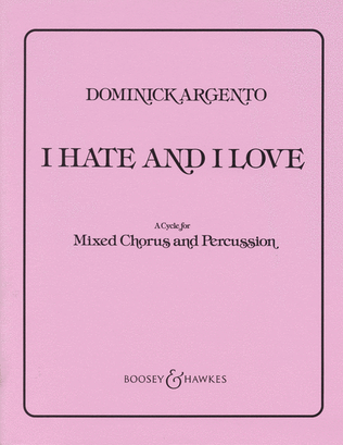 Book cover for I Hate and I Love