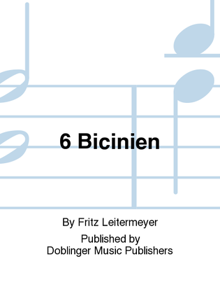 Book cover for 6 Bicinien