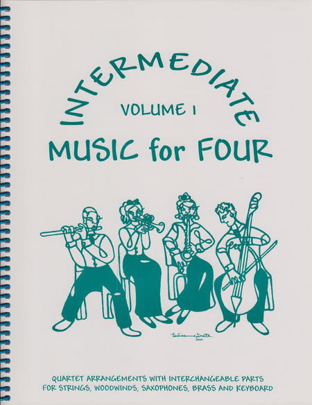 Intermediate Music for Four, Volume 1, Set of Parts for String Quartet