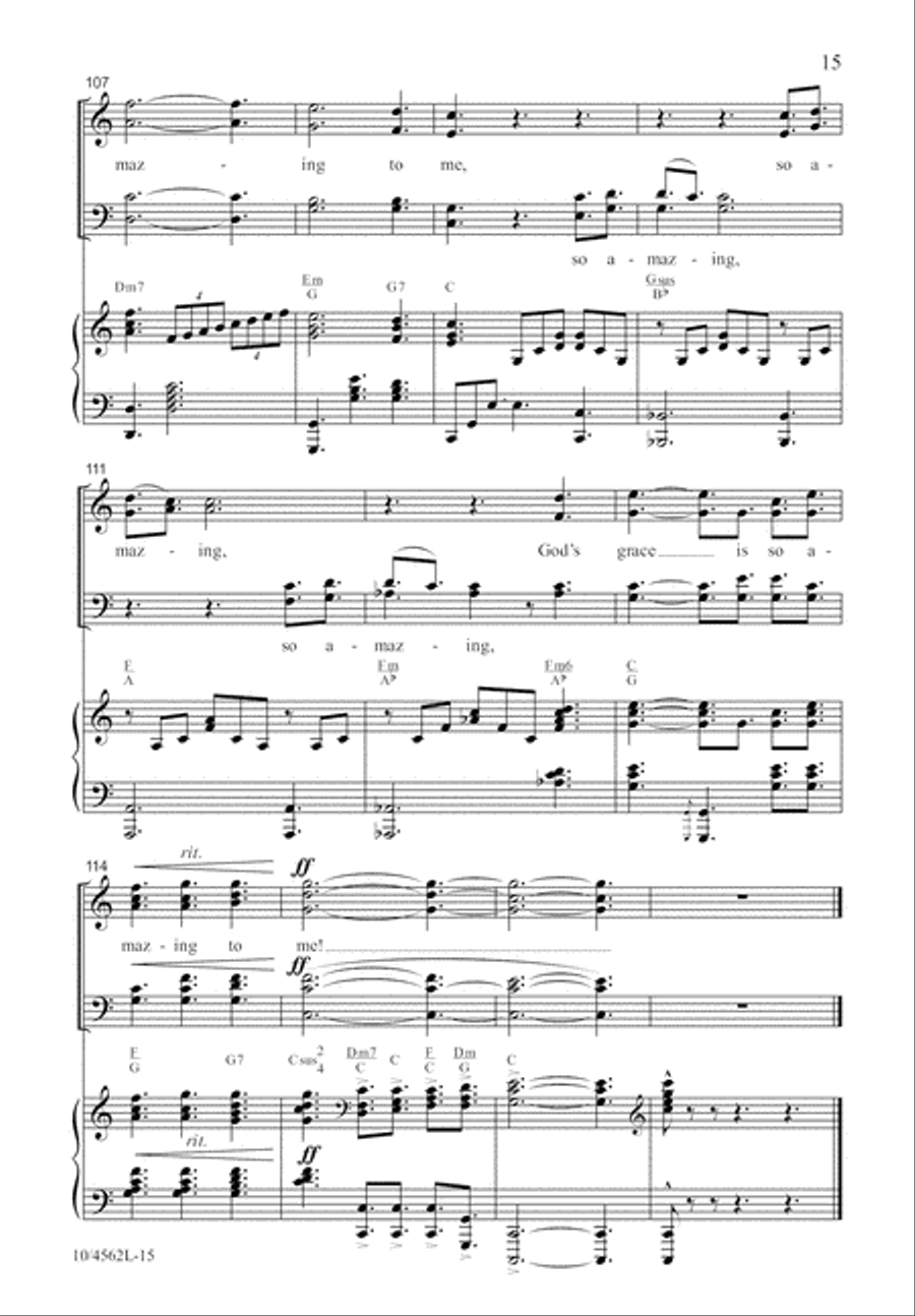 God’s Grace Is So Amazing 4-Part scores gallery preview page 16