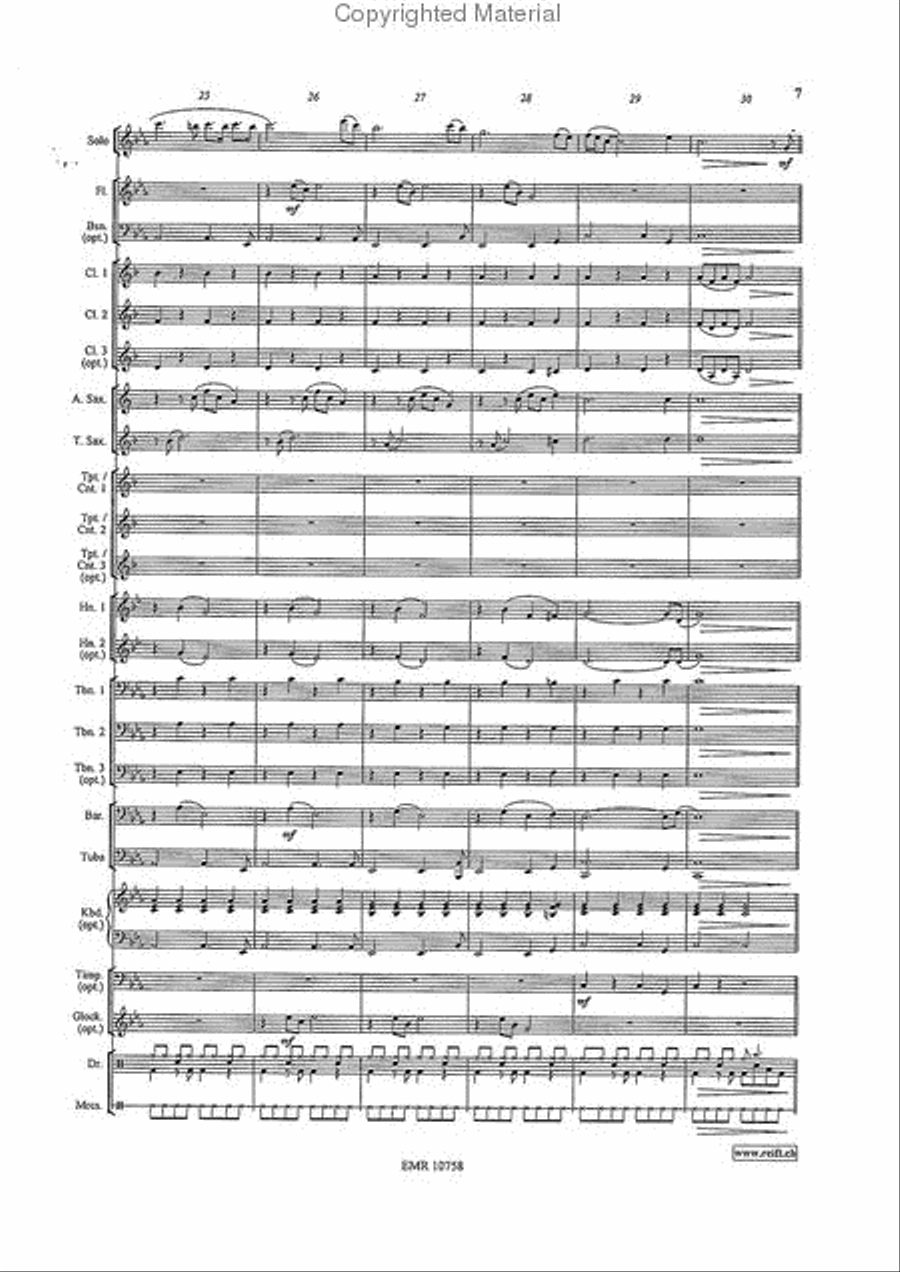 El Condor Pasa Concert Band scores gallery preview page 7