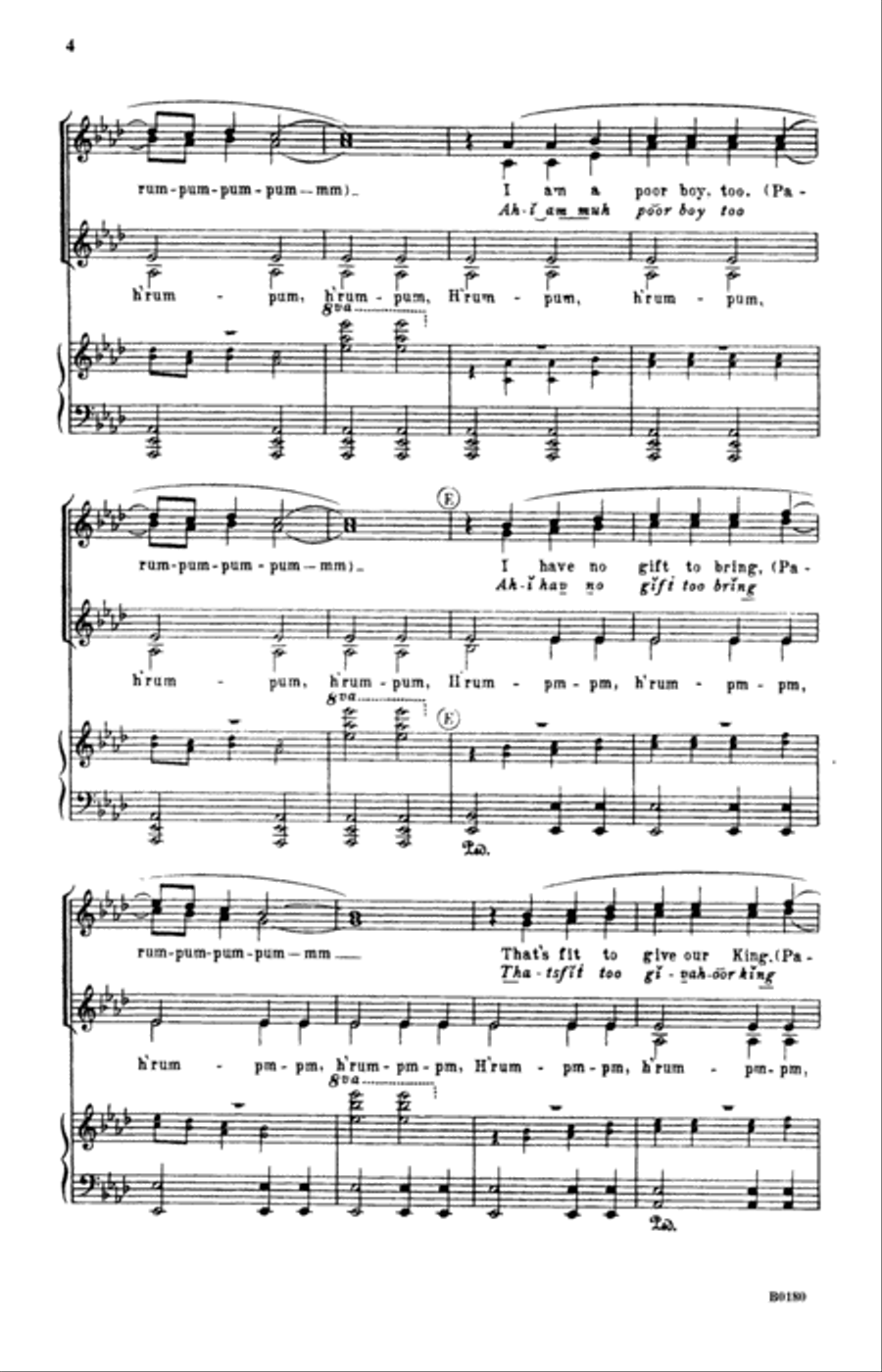 The Little Drummer Boy SSA scores gallery preview page 4