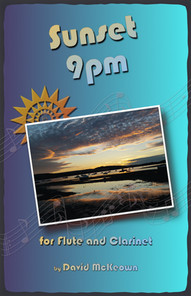 Book cover for Sunset 9pm, for Flute and Clarinet Duet