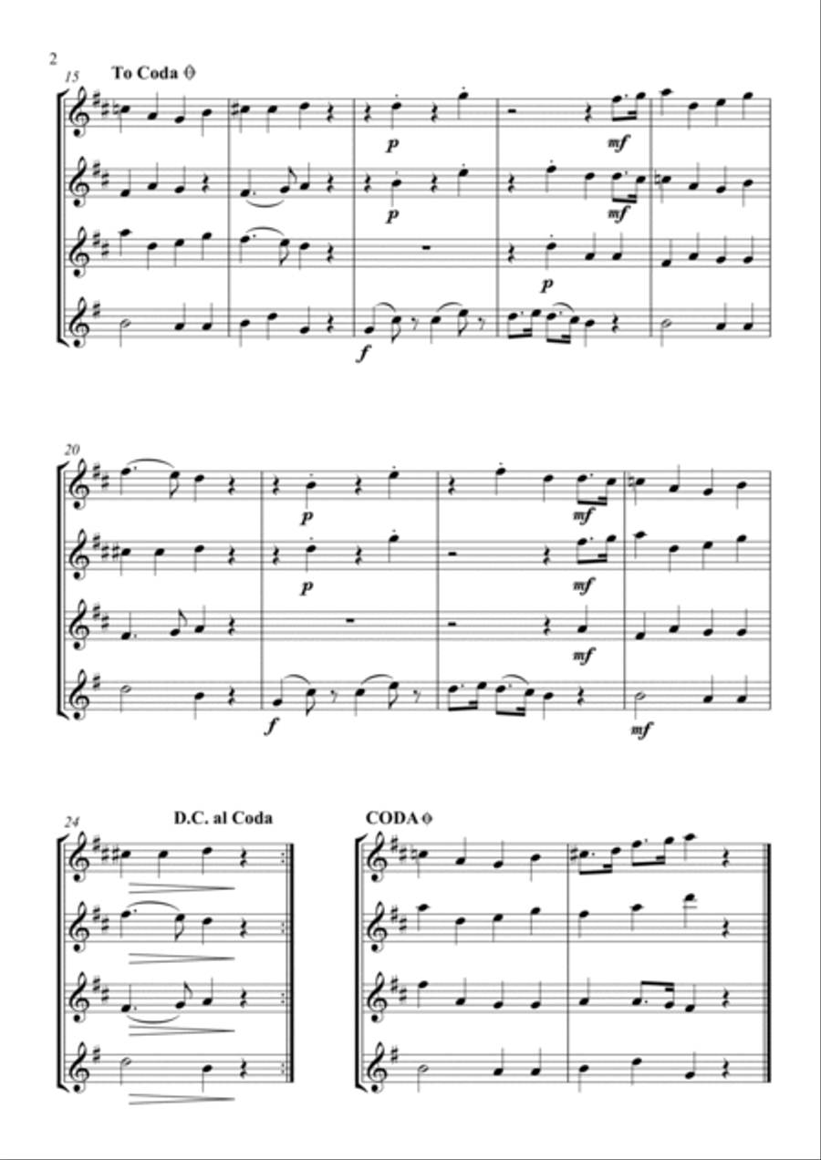 Country Gardens Country Gardens Woodwind Ensemble scores gallery preview page 3