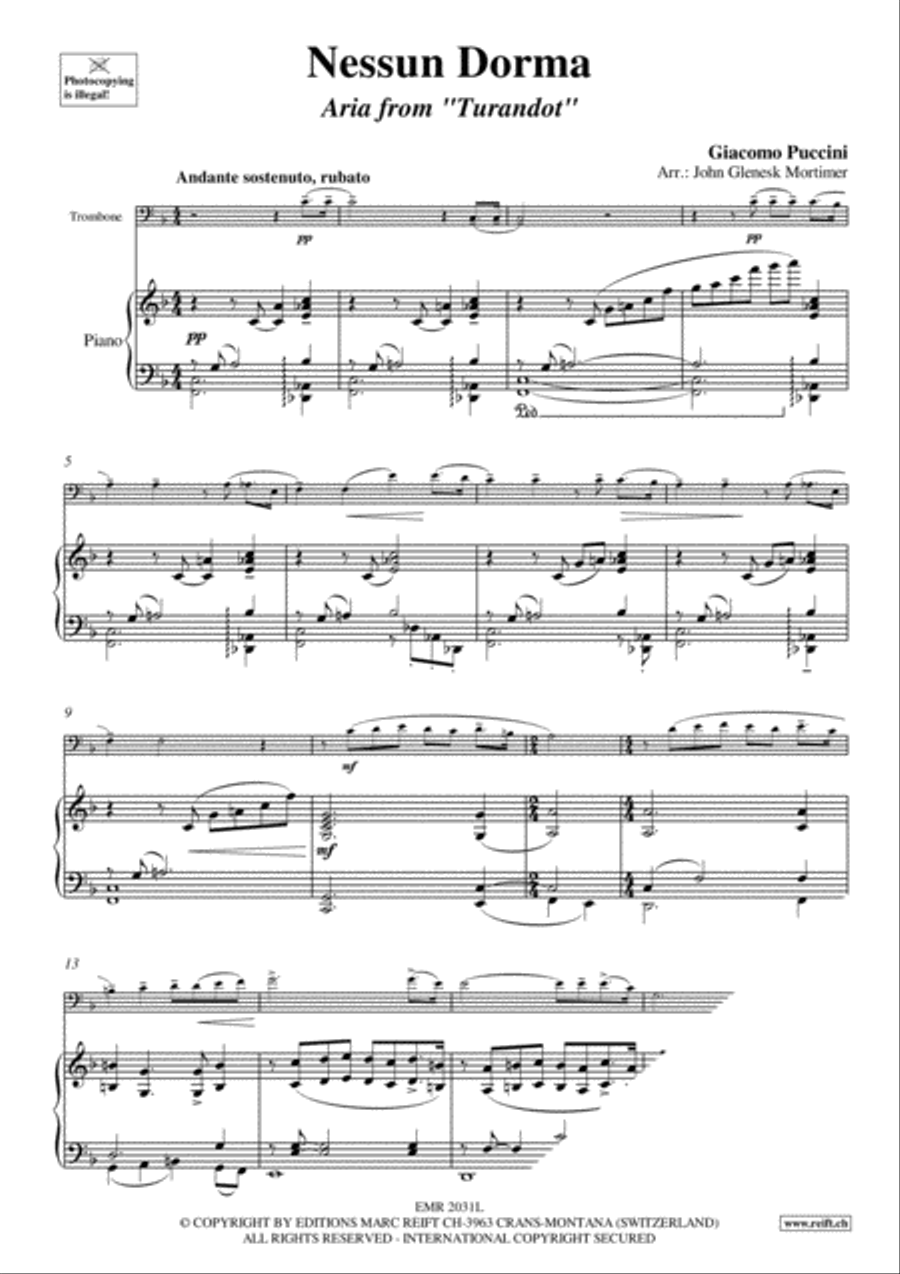 Nessun Dorma Nessun Dorma Piano Accompaniment scores gallery preview page 4