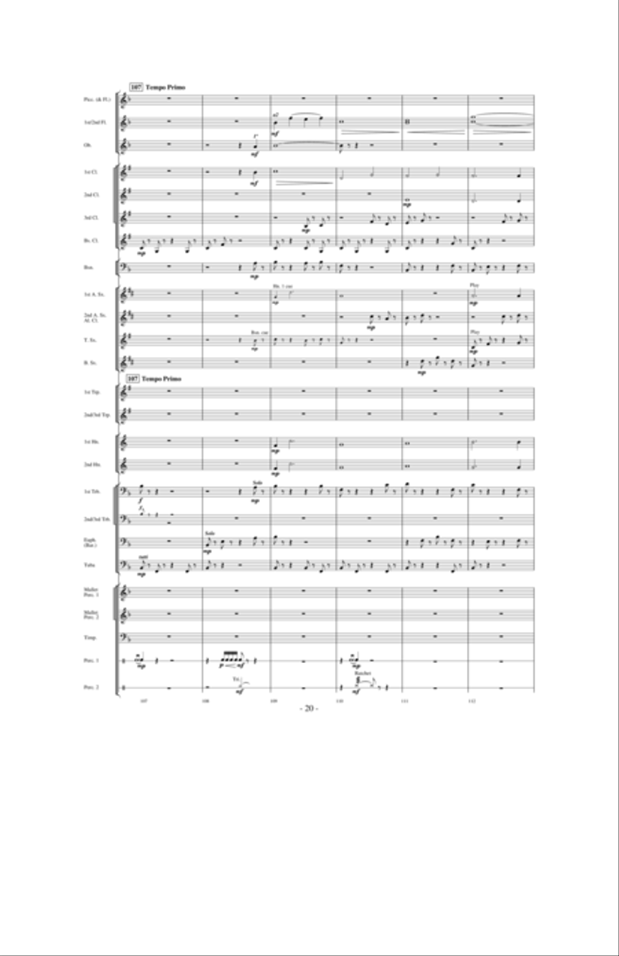 High Country Celebration Concert Band scores gallery preview page 19