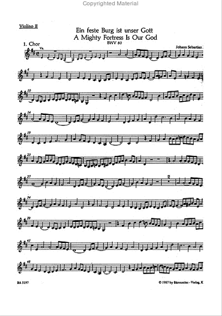 A Mighty Fortress is Our God, BWV 80