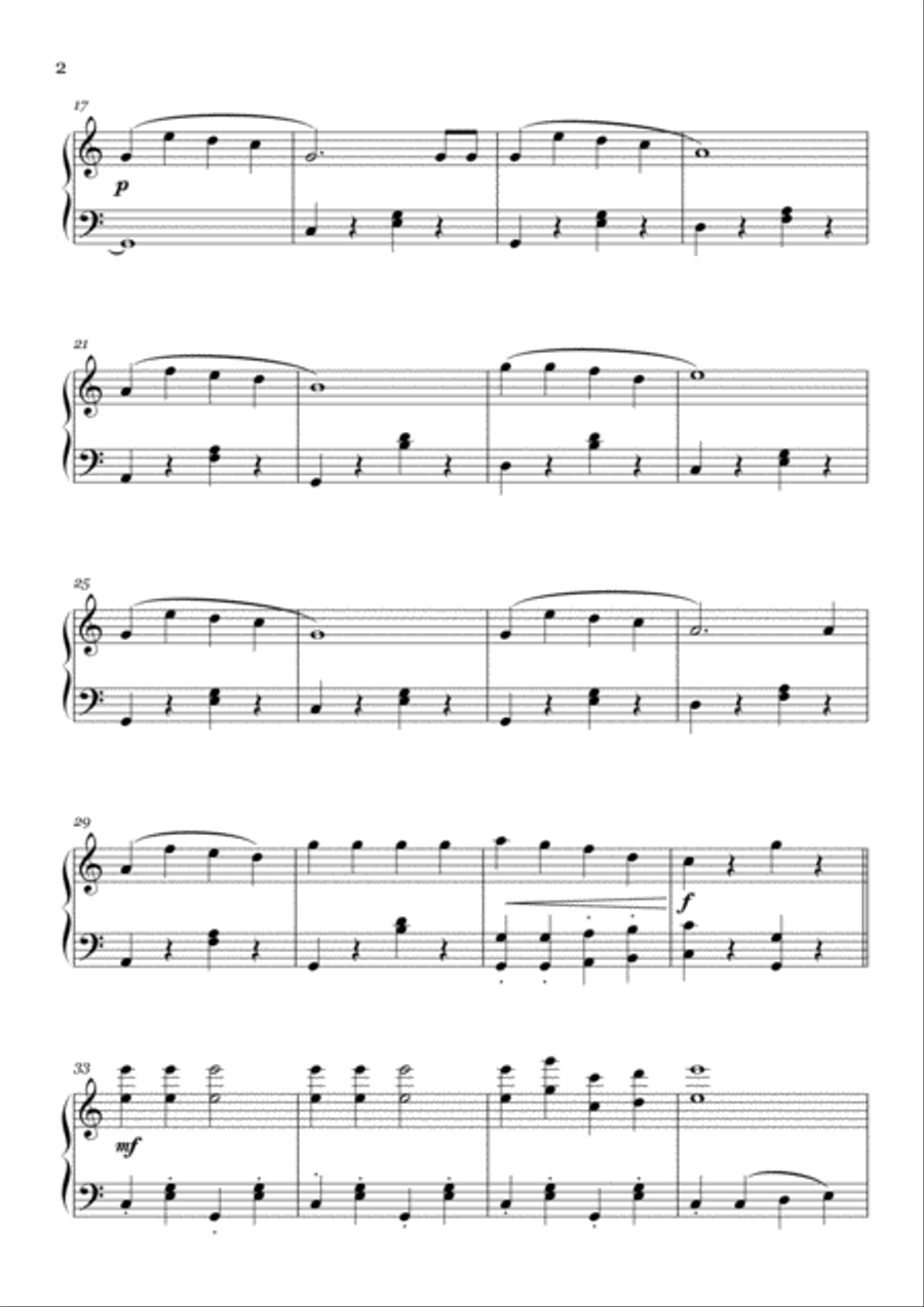 Jingle Bells w/stride piano Piano Solo scores gallery preview page 2