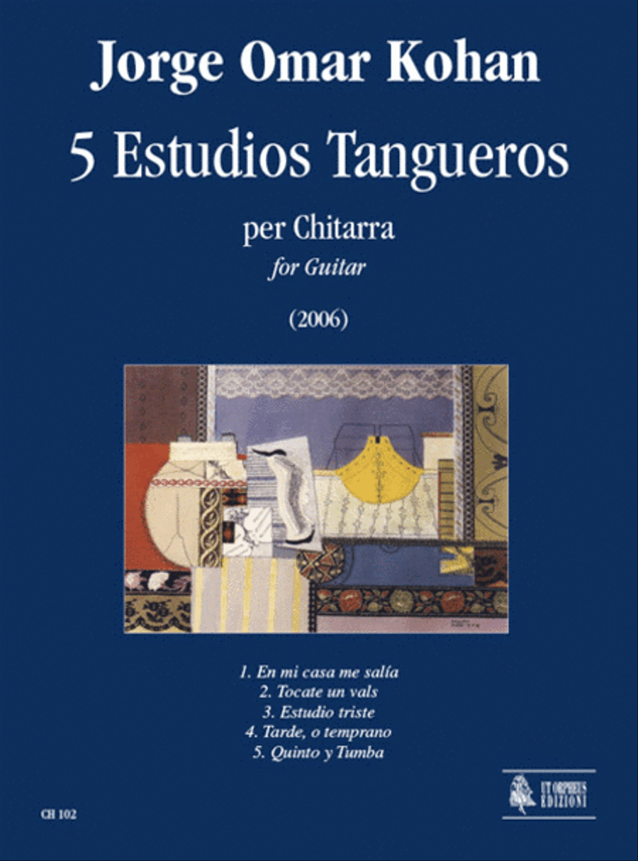 5 Estudios Tangueros for Guitar (2006) Acoustic Guitar scores gallery preview page 1