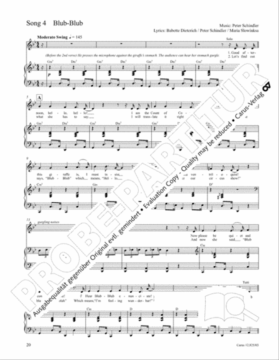Circus Allegro Circus Allegro Choir scores gallery preview page 21