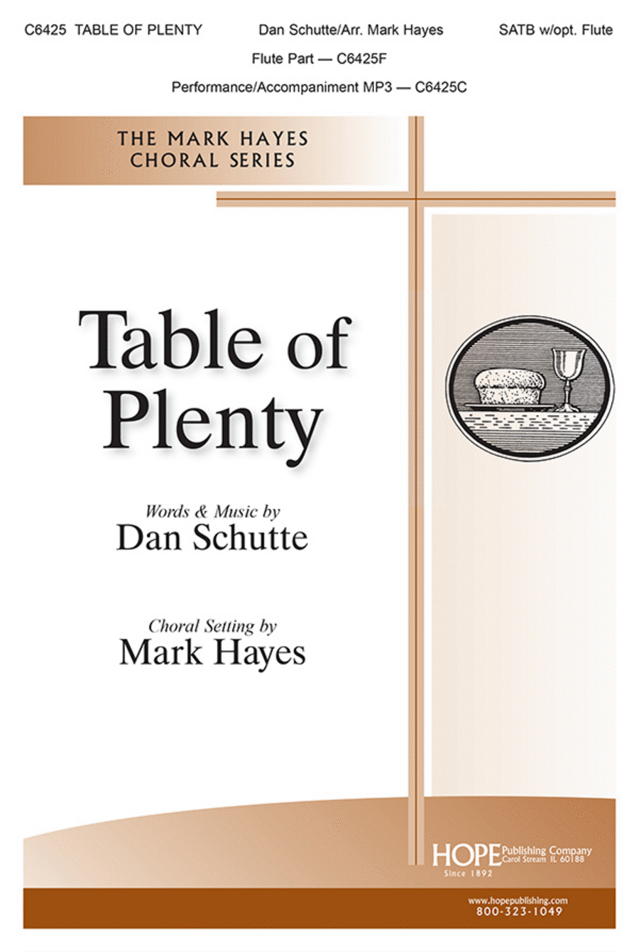 Table of Plenty Choir scores gallery preview page 1
