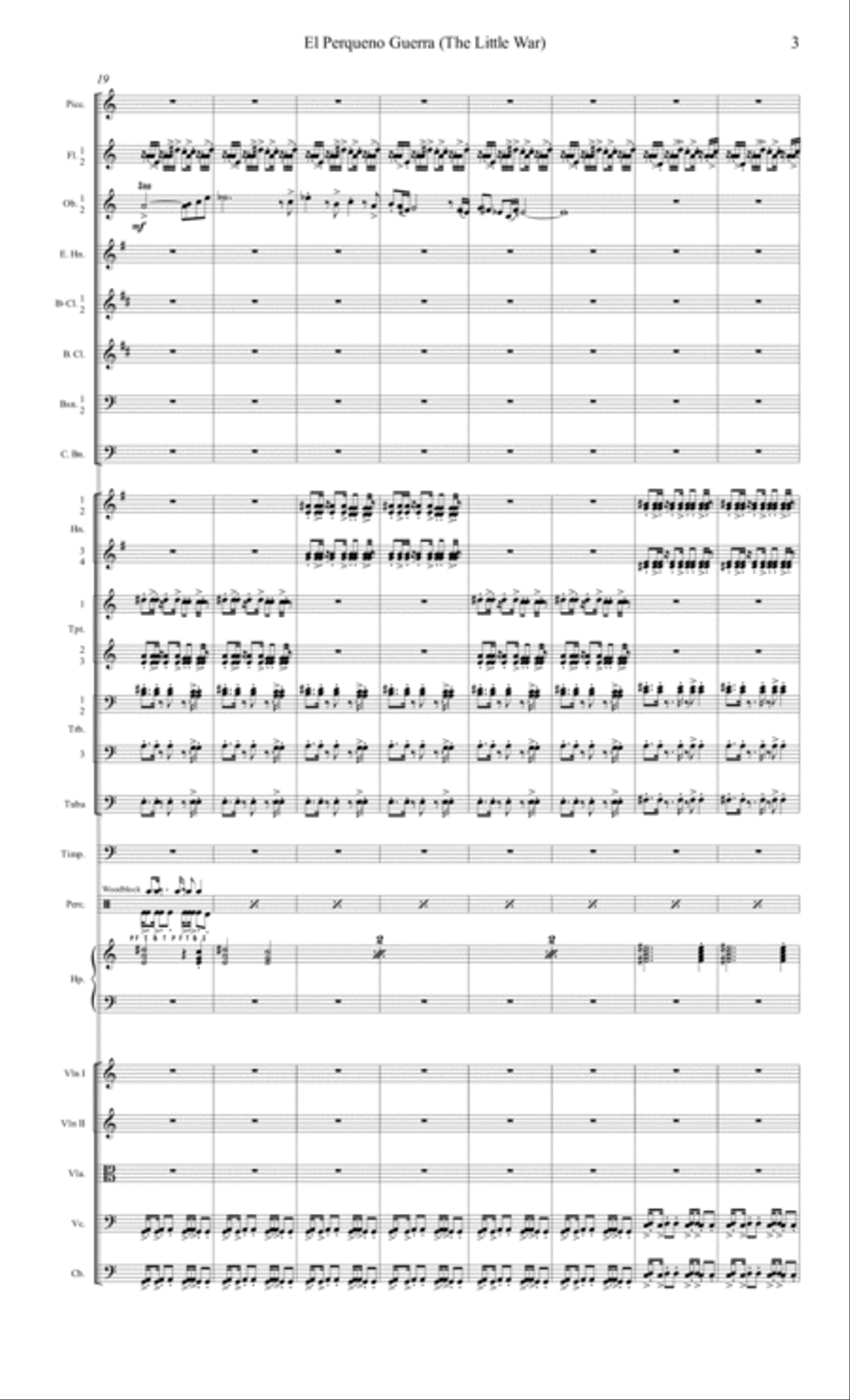 El Perqueno Guerro Full Orchestra scores gallery preview page 4