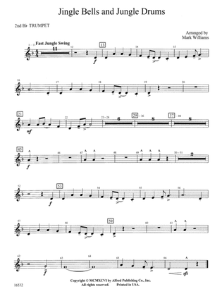 Jingle Bells and Jungle Drums: 2nd B-flat Trumpet