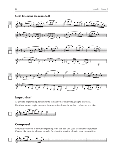 Improve Your Sight-Reading! Clarinet, Levels 4-5 (Intermediate)