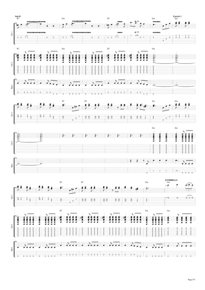 DESPERADO - Cancion Del Mariachi - Antonio Banderas - Acoustic Guitar Cover by SLAVE full score image number null