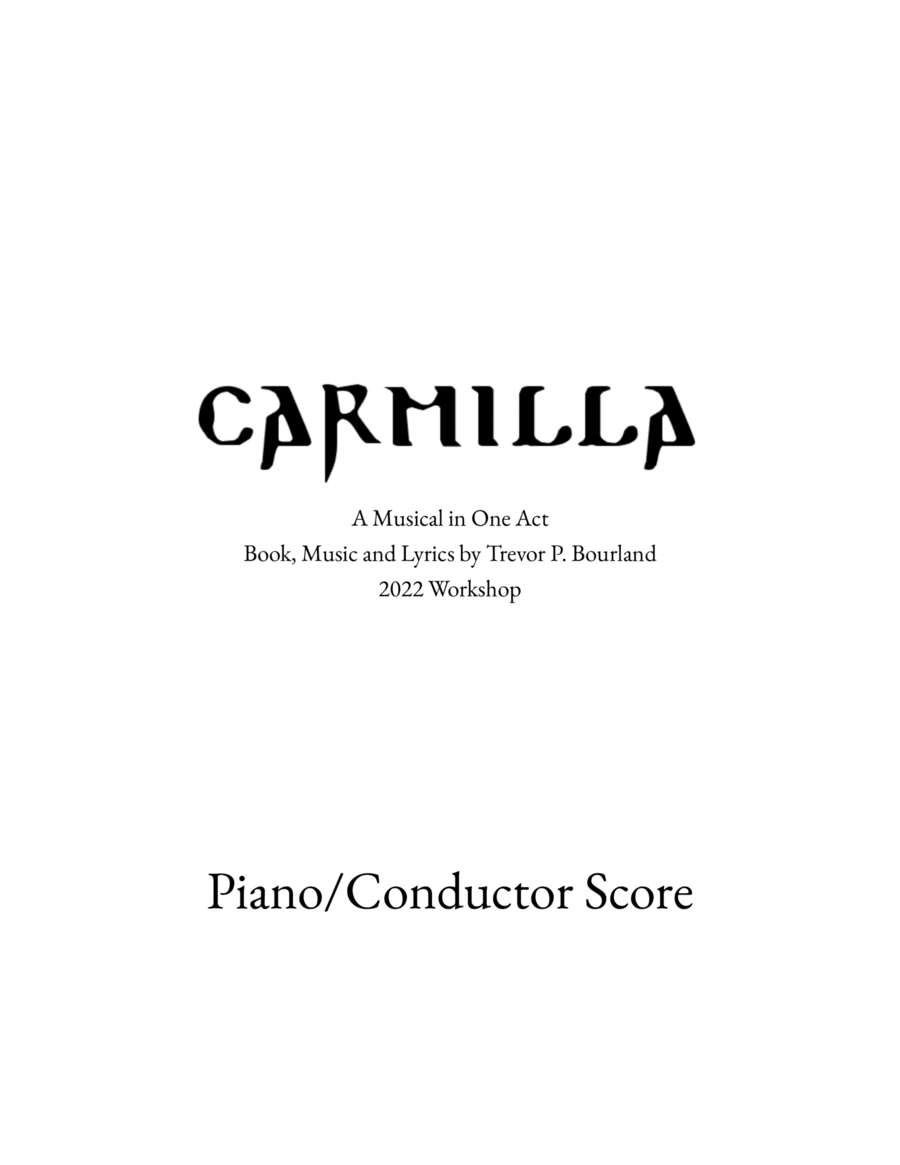 Carmilla Chamber Music scores gallery preview page 1