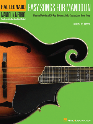 Book cover for Easy Songs for Mandolin