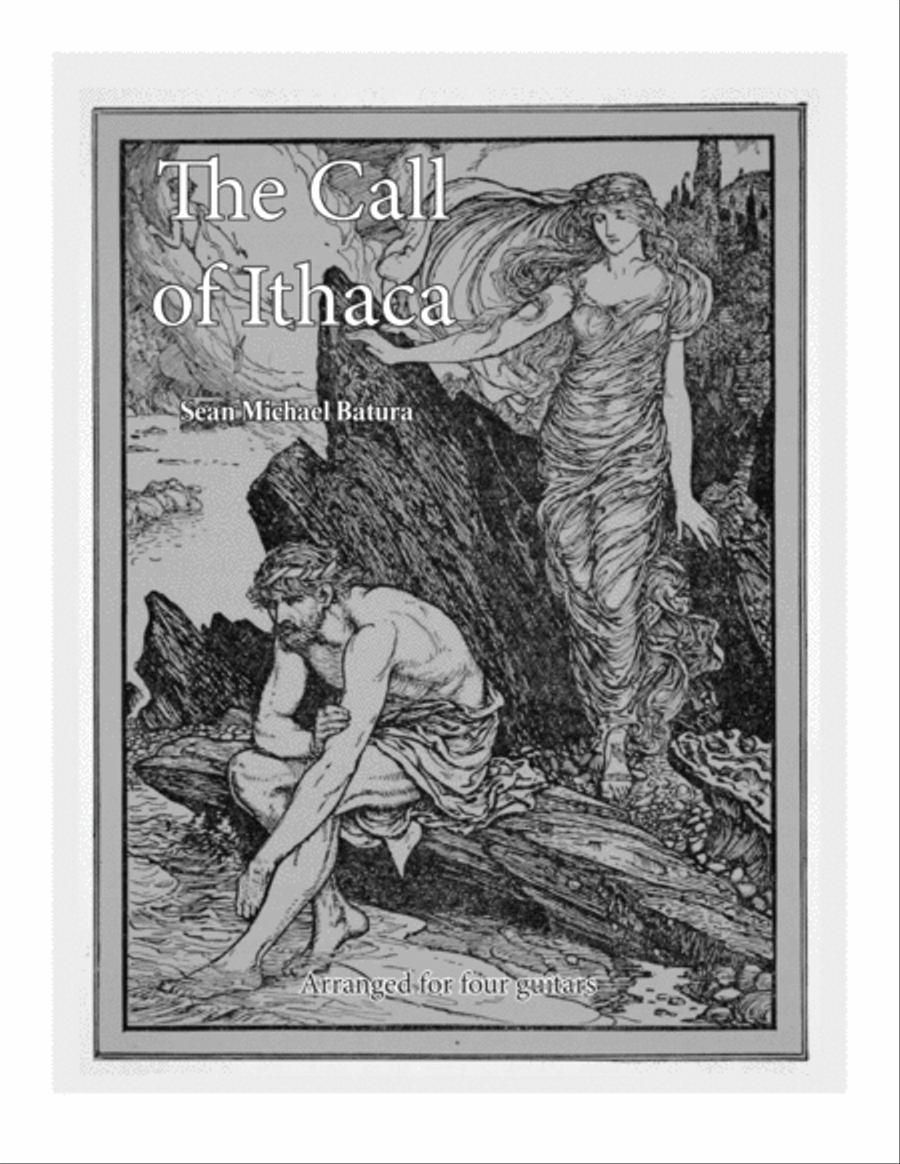 The Call of Ithaca (Guitar Quartet) Guitar Ensemble scores gallery preview page 1