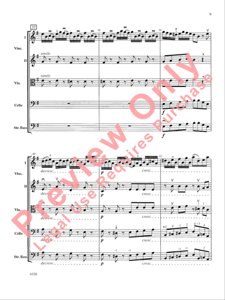 Fiocco Allegro String Orchestra scores gallery preview page 10