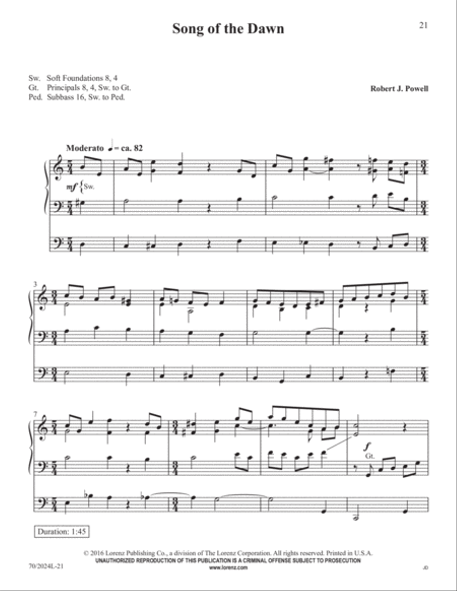The Sacred Organ Library, Vol. 1 Organ Solo scores gallery preview page 11