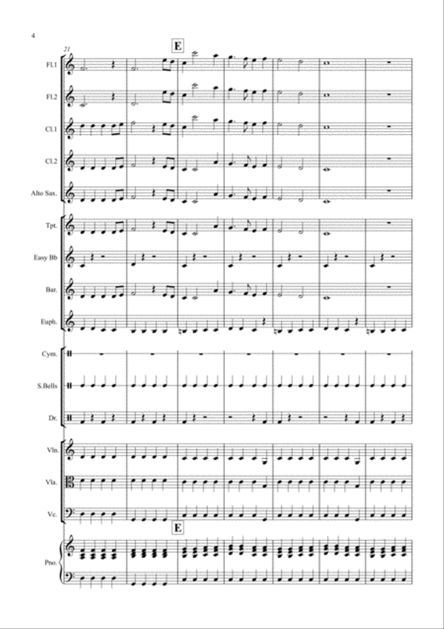 Joy to the World (Rock Style!) for School Orchestra Full Orchestra scores gallery preview page 4