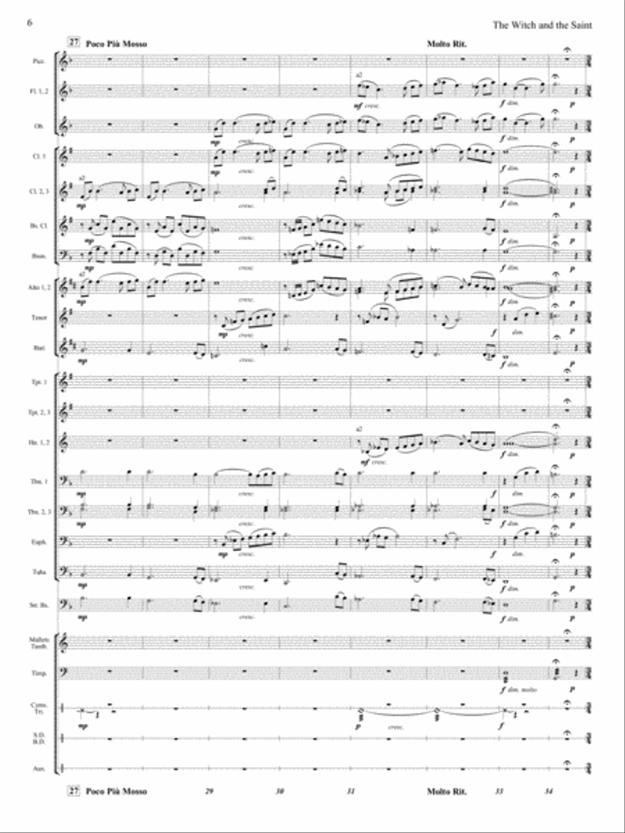 The Witch and The Saint The Witch and The Saint Concert Band scores gallery preview page 5