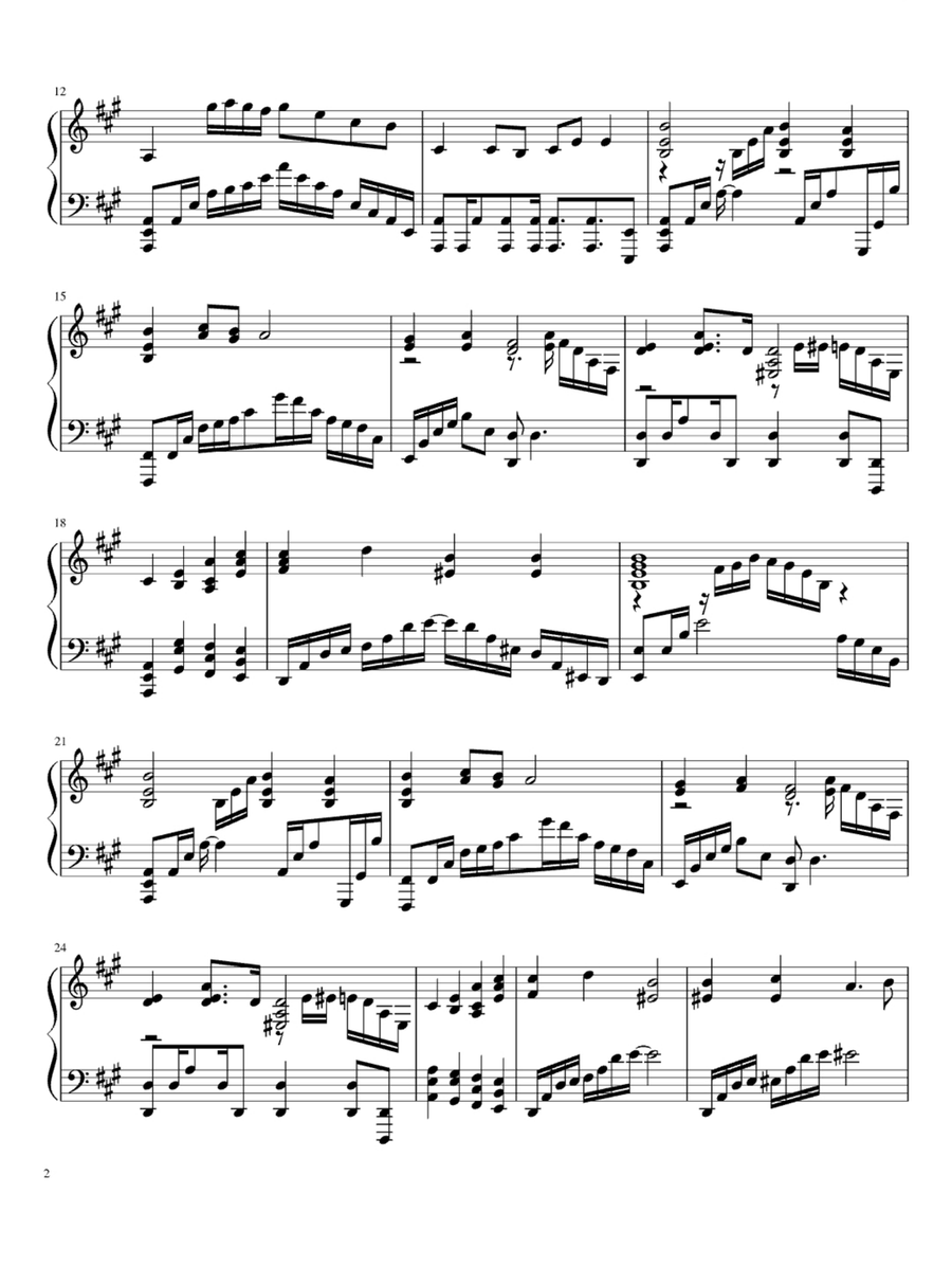 Reflection Easy Piano scores gallery preview page 2
