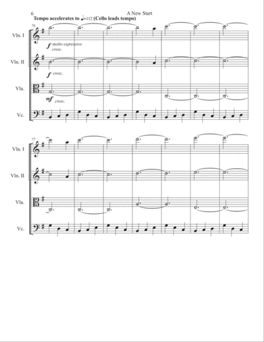 New Start String Quartet scores gallery preview page 6