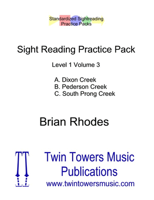Book cover for Sight Reading Practice Pack Level 1 Volume 3