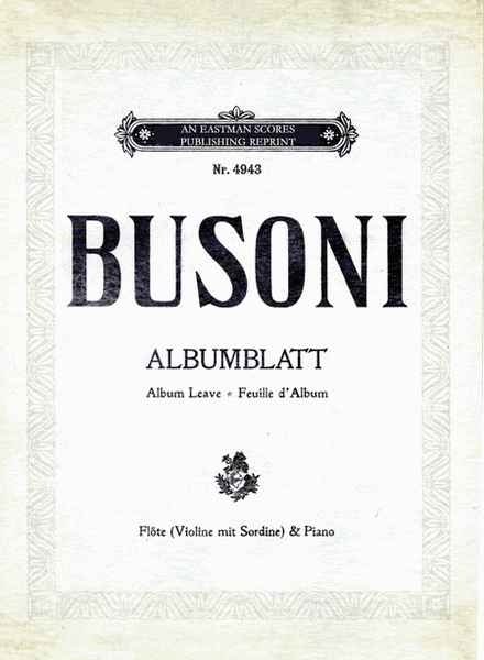 Album... for Flute or Violine and Piano