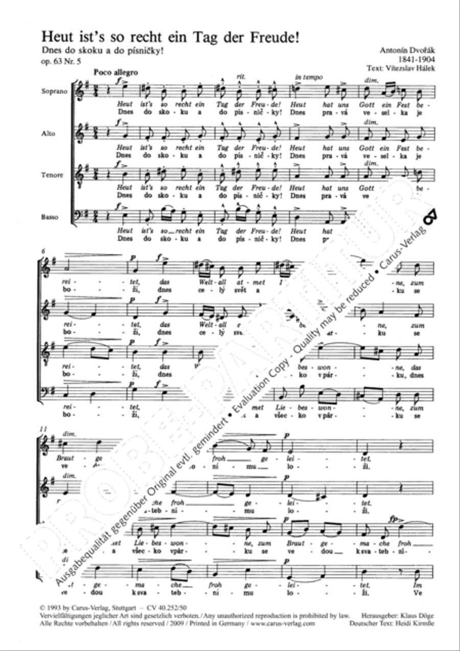Dnes do skoku a do pisnicky 4-Part scores gallery preview page 3