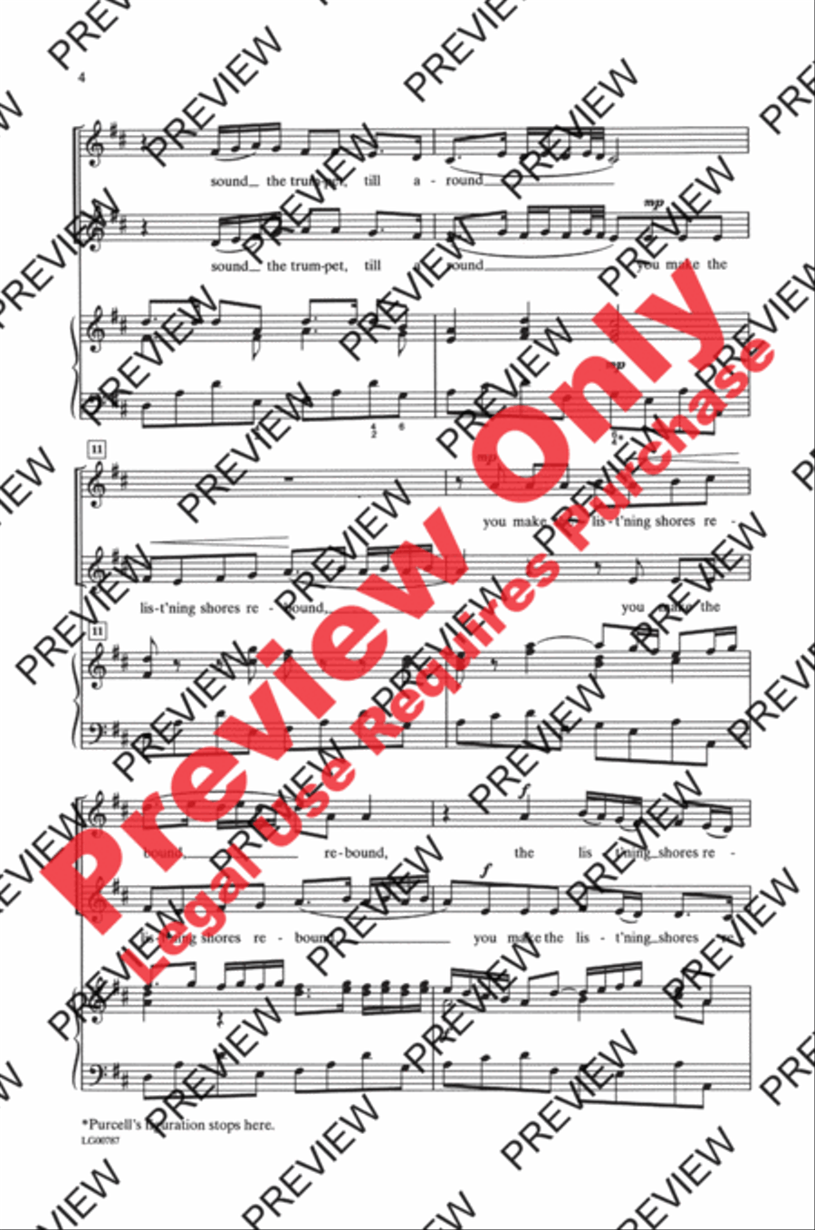 Sound the Trumpet 2-Part scores gallery preview page 9