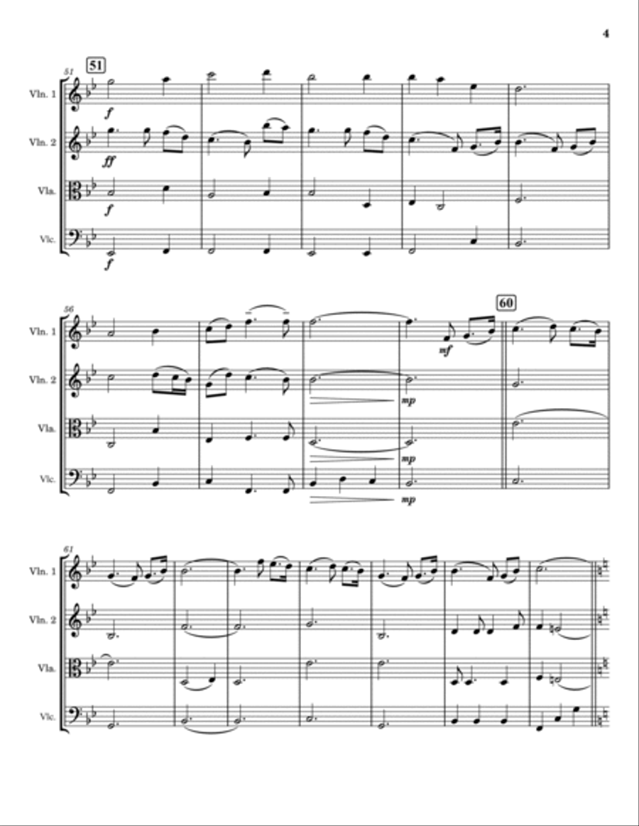In Christ Alone String Quartet scores gallery preview page 4
