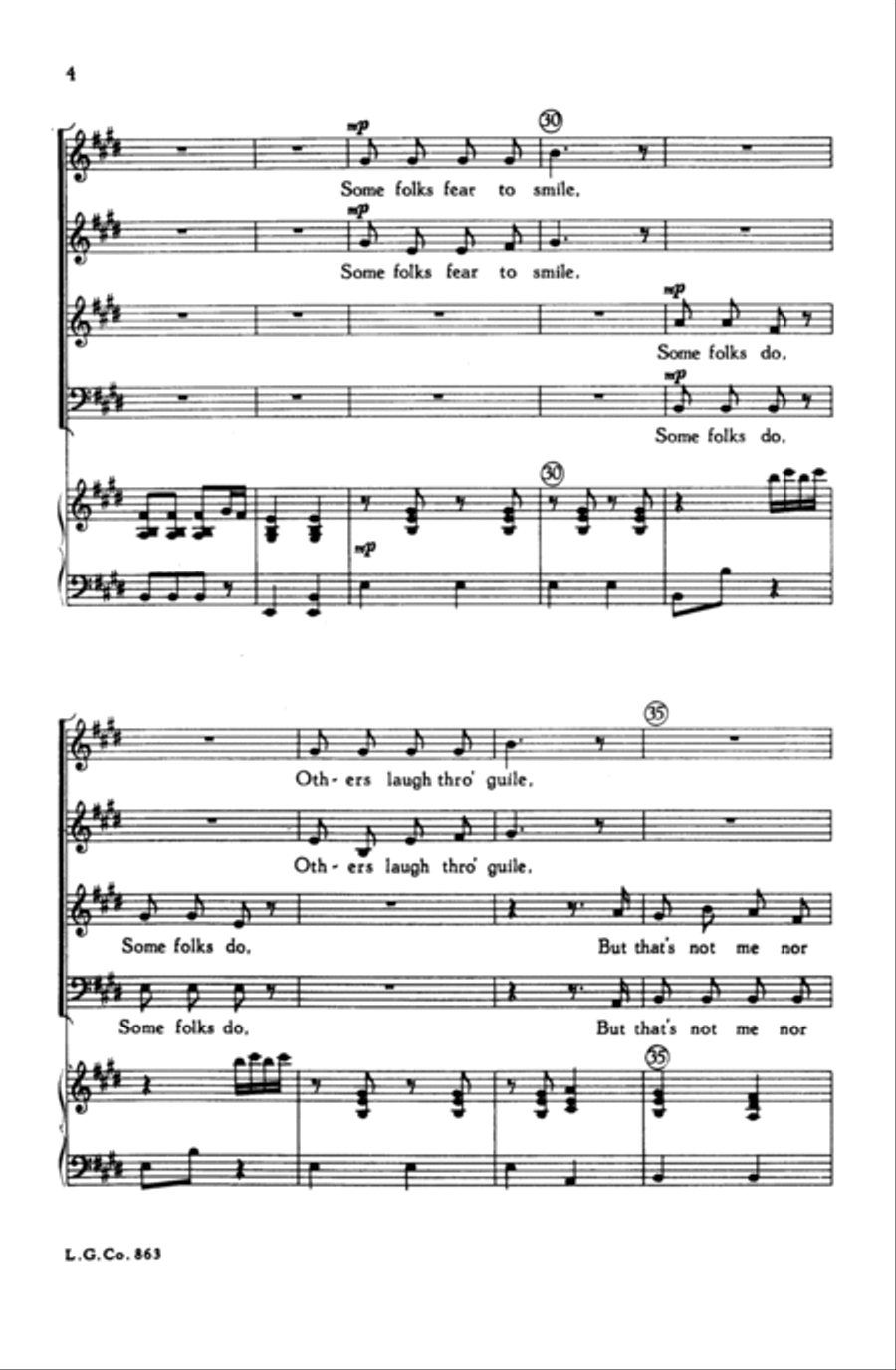 Some Folks 4-Part scores gallery preview page 15